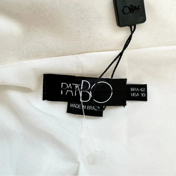 NWT Free People PatBO Velvet Blazer Mini Dress White Beaded Long Sleeve $1000 - Picture 8 of 16